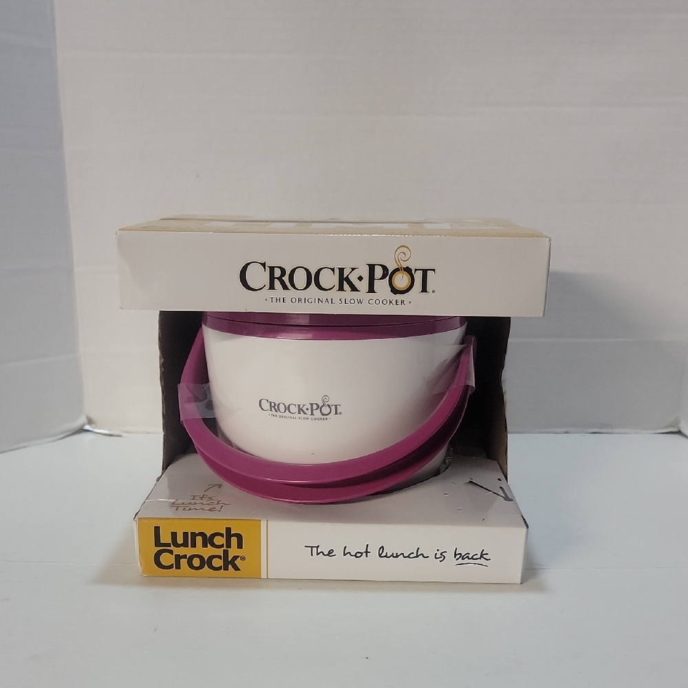 Crock-Pot Purple and White Lunch Crock Food Warmer
